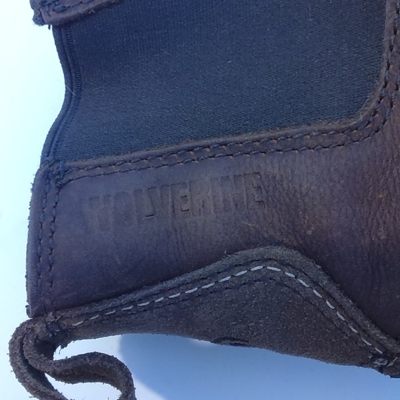 Wolverine Men's Yak Soft Toe Chelsea Work Boot Two Tone Browns Size 9M - Picture 7 of 12